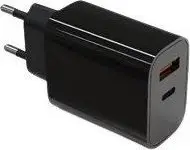Karikues rrjeti TB Print Charger, 2x3A, USB C dhe USB A, i zi