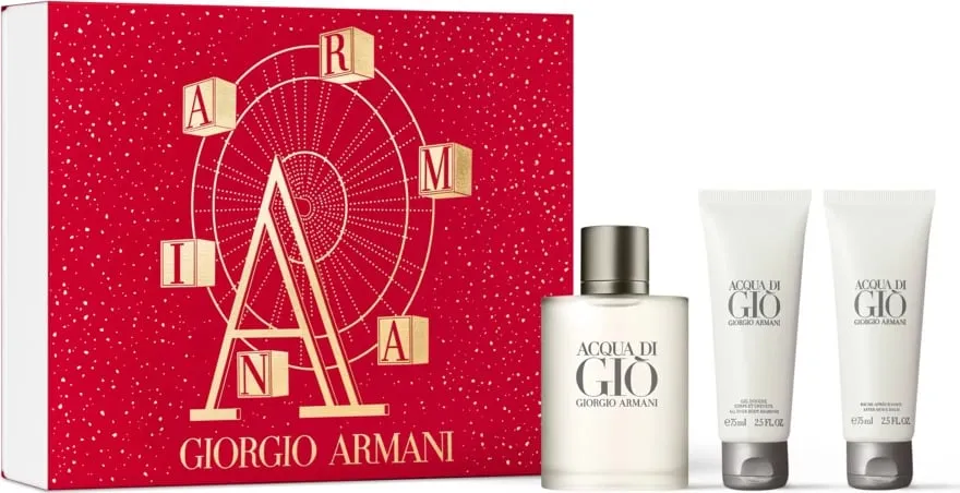 Set Eau de Toilette për meshkuj Giorgio Armani Acqua di Gio, 100ml + xhel dushi 75ml + balsam pas rrojës 75ml - 1