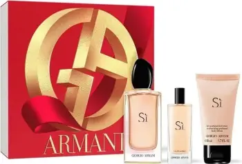 Set Sì Eau De Parfum 100 ml + krem trupi 50 ml + Eau de Parfum 15 ml