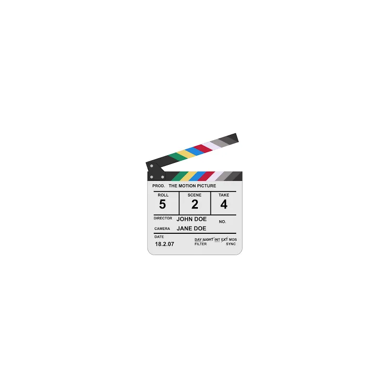 ClapperBoard 25x30cm (White) - 1