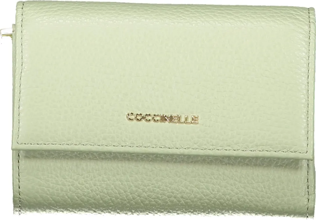 Portofol për femra COCCINELLE Metallic Soft Wallet, e gjelbër - 1