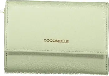 Portofol për femra COCCINELLE Metallic Soft Wallet, e gjelbër