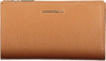 Portofol femra COCCINELLE metallic soft, kafe