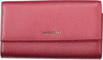 Portofol femra COCCINELLE Metallic Soft, kuq