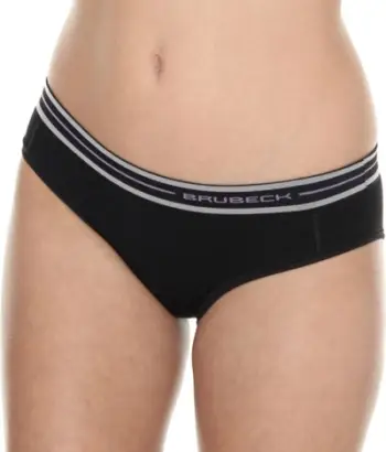 Mbathje hipster për femra Brubeck Merino Active Wool HI10190, madhësia L, të zeza