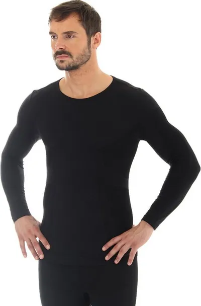 Maicë për meshkuj Brubeck Comfort Wool, XXL, e zezë - 2