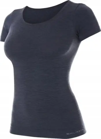Bluzë termoaktive për femra Brubeck Comfort Wool, M, e kaltër e errët