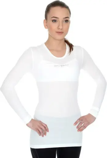 Bluzë termoaktive Brubeck Base Layer LS10850 për femra, me mëngë të gjata, madhësia L, e zezë