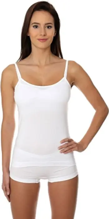 Këmishë termike Brubeck Comfort Cotton, për gra, pambuk, madhësia S, e bardhë