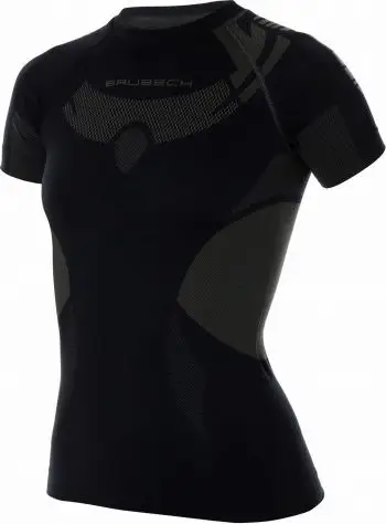 Bluzë termoaktive Brubeck SS13690 DRY, për femra, e zezë grafit, M