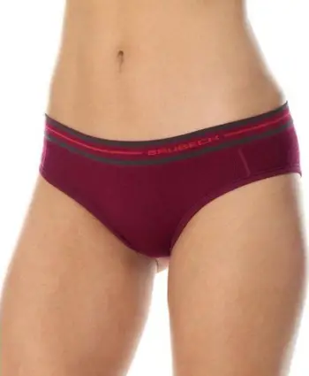 Brekë për femra Brubeck Hipster Briefs, M, të kuqe
