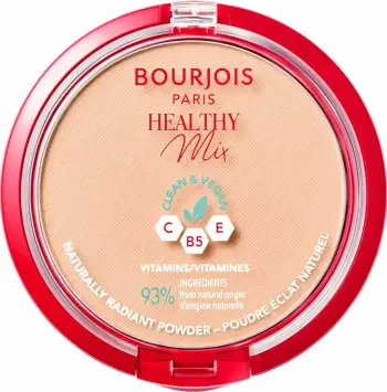 Pudër kompakte Bourjois Healthy Mix Clean Vegan Mattifying Powder 02 Vanilla 11g