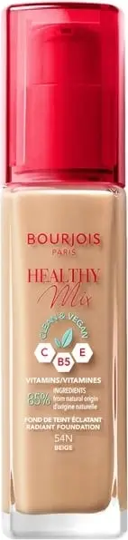 Fondatinë Bourjois Healthy Mix Clean Vegan Illuminating 54 Beige 30ml