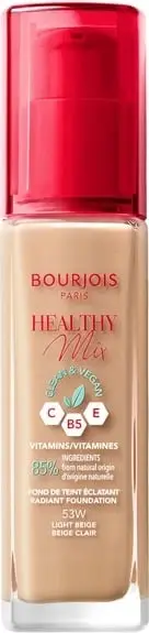 Krem pudër Bourjois Healthy Mix, 53W Light Beige, 30ml