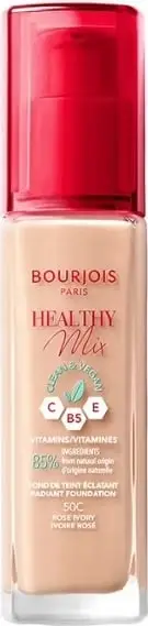 Fondatinë Bourjois Healthy Mix Clean Vegan Illuminating Foundation 50.5N Light Ivory 30ml