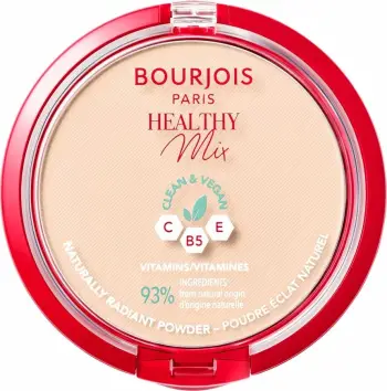Puder kompakte Bourjois Healthy Mix, matifikuese, 01 Ivory 10g