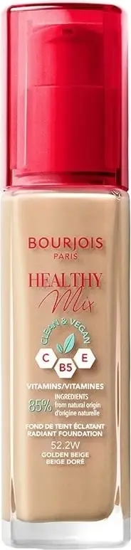 Fondatinë Bourjois Healthy Mix Clean Vegan Illuminating 52.2 Golden Beige 30ml