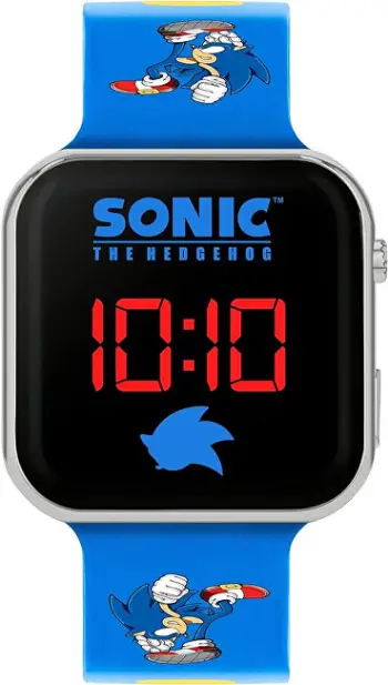 Orë digjitale për fëmijë Disney Sonic The Hedgehog, e kaltër