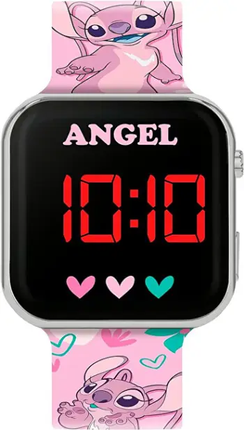 Orë digjitale për femra Disney Angel LAS4087, rozë