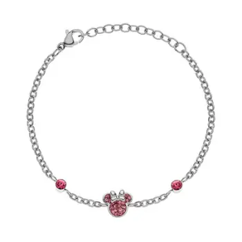 Byzylyk për fëmijë Disney Minnie Mouse B600589RPL-B.CS, 14 cm, i argjendtë/rozë