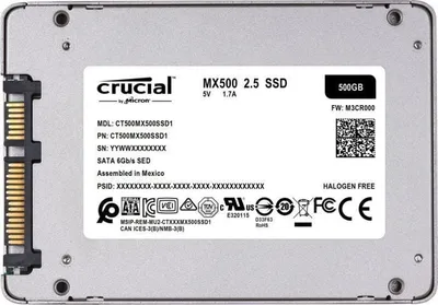Disk SSD Crucial MX500, 500GB, 2.5" - 3