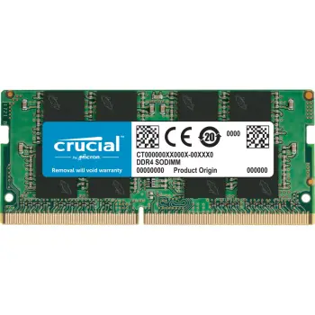 Memorie RAM për laptop Crucial SODIMM, DDR4, 16 GB, 3200 MHz, CL22 (CT16G4SFRA32A)