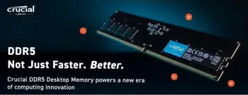 Memorie Crucial DDR5, 32 GB, 4800 MHz, CL40, CT32G48C40U5