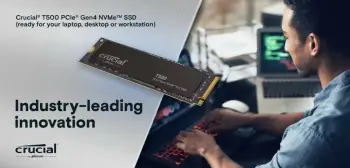 Disk SSD Crucial T500, 1TB, M.2 2280 PCI-E x4 Gen4 NVMe