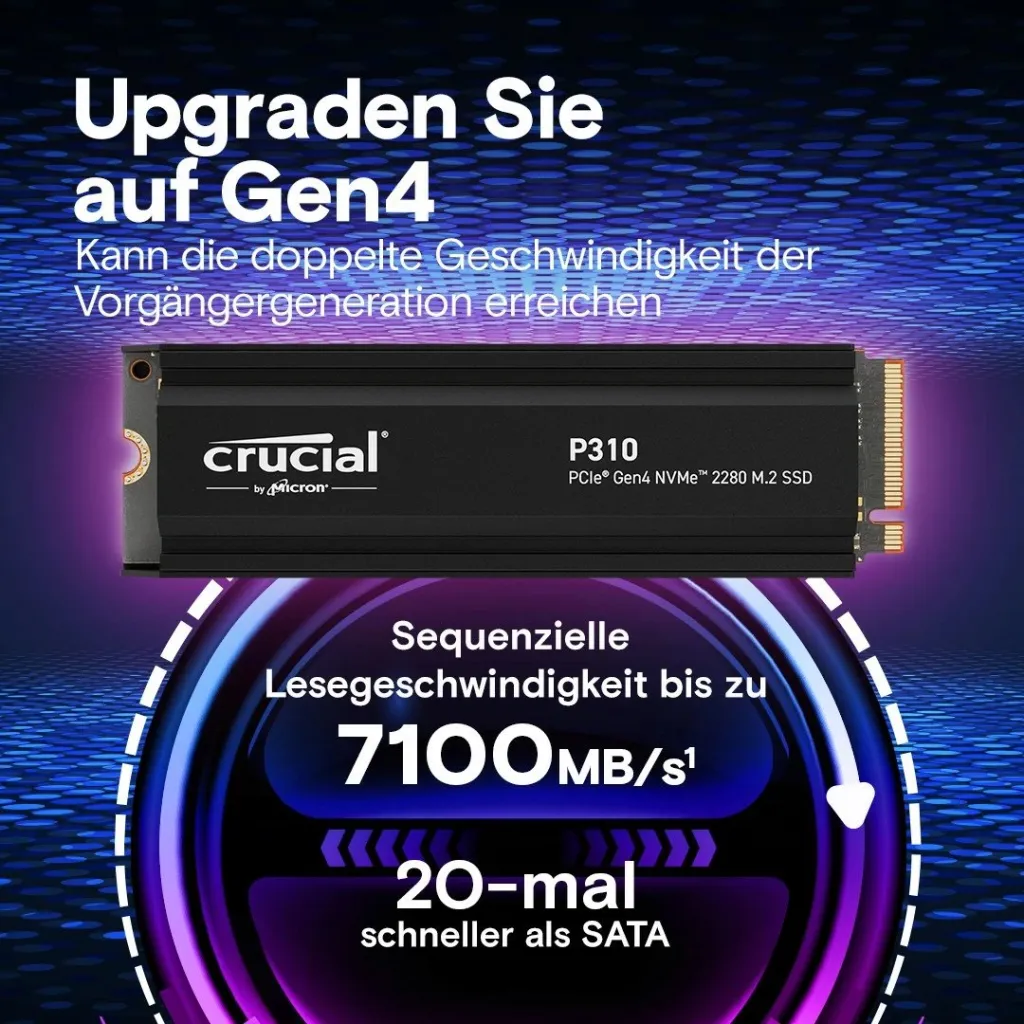 SSD Crucial P310, 2 TB, M.2, 7100 MB/s - 2