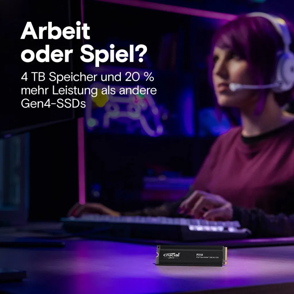 SSD Crucial P310, 2 TB, M.2, 7100 MB/s - 3