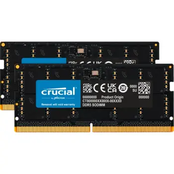 RAM Memorje Crucial 64GB (2x32GB) DDR5 4800MHz SO-DIMM për laptop