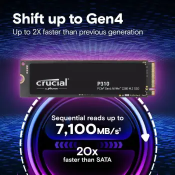 SSD Crucial P310 4TB NVMe PCIe Gen4 M.2 2280
