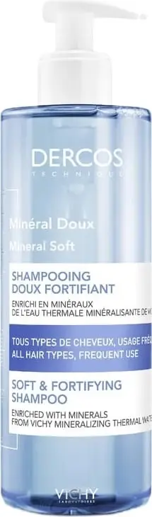 Shampo flokësh Vichy Dercos Mineral Soft and Fortifying, 400ml, fortifikuese
