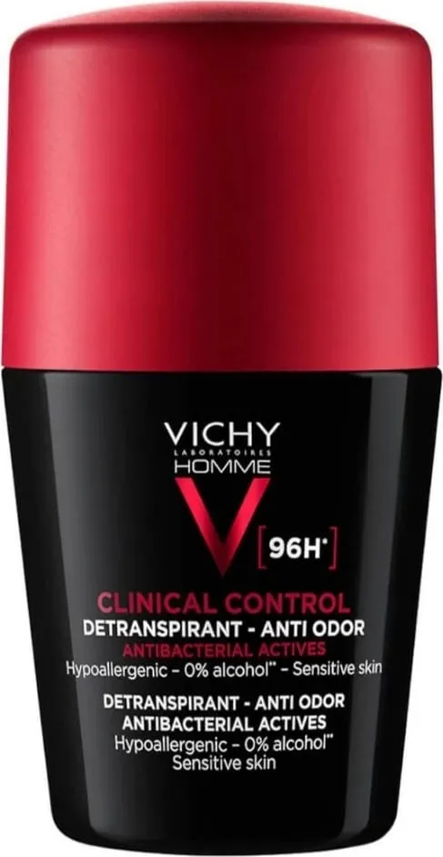 Antiperspirant roll-on për meshkuj Vichy Clinical Control 96H, 50ml - 1