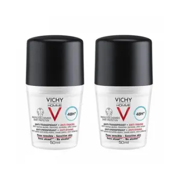 Set Antiperspirant roll-on Homme 48h x 2 Vichy