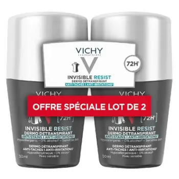 Deodorant Roll-On për Burra – Homme Invisible Resist 72H, 2 x 50 ml