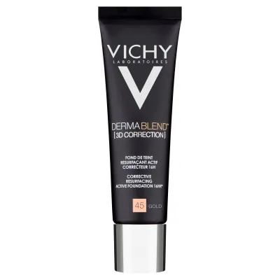 Pudër e lëngshme Vichy Dermablend 3D Correction, Gold 45, 30ml - 2
