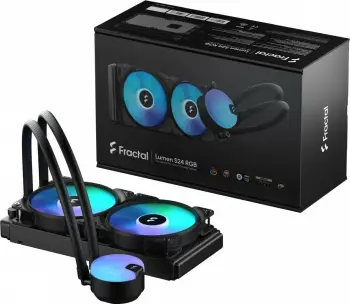 Ftohës me ujë Fractal Design Lumen S24 v2 RGB, 280mm, i zi
