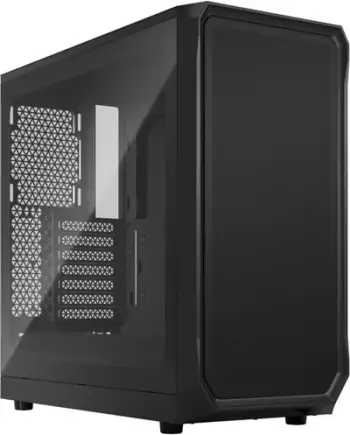 Kasë kompjuteri Fractal Design Focus 2 RGB Black TG Clear Tint