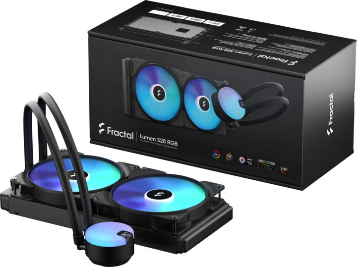 Ftohës Fractal Design Lumen S28 ARGB v2, i bardhë / zi - 4