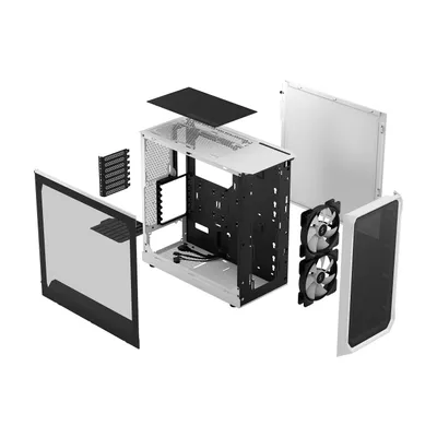 Kasë për PC Fractal Design Focus 2, e zezë - 3