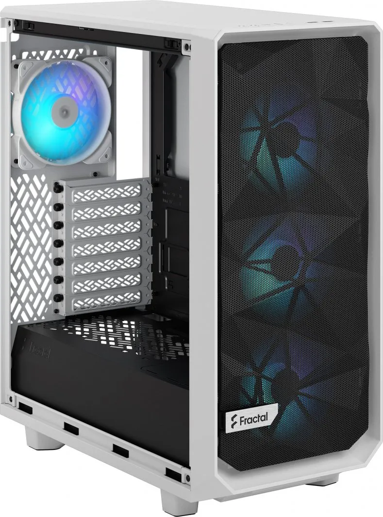 Kasë për PC Fractal Design Meshify 2 Compact RGB, e bardhë - 9
