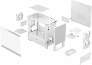 Kasë për PC Fractal Design Pop Mini Air RGB, e bardhë