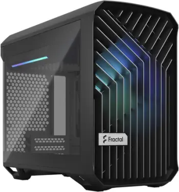 Kasë Fractal Design Torrent Nano RGB Black TG Light Tint, e zezë
