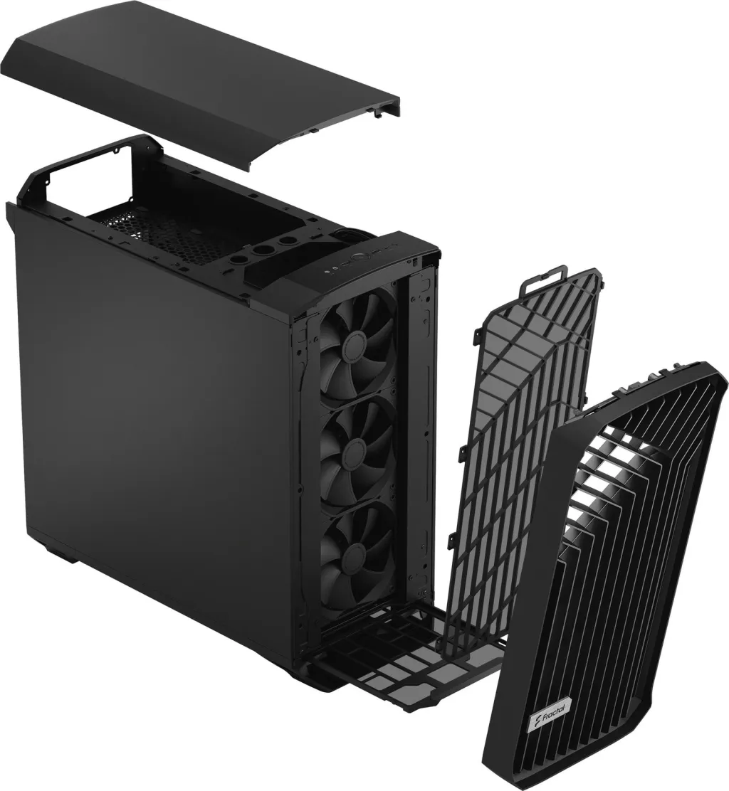 Kasë për PC Fractal Design Torrent, e zezë - 14