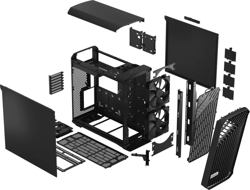 Kasë për PC Fractal Design Torrent, e zezë - 15