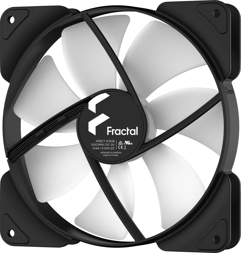 Ftohës Fractal Design Aspect 14 RGB, 140 mm, i zi - 4