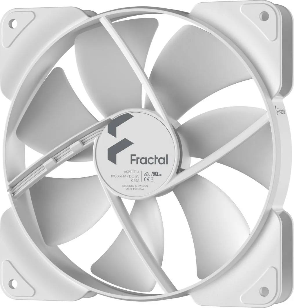 Ftohës Fractal Design Aspect 14, 140 mm, i bardhë - 2