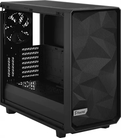 Kasë Fractal Design Meshify 2 Compact TG Dark Tint, e zezë, Midi Tower - 12