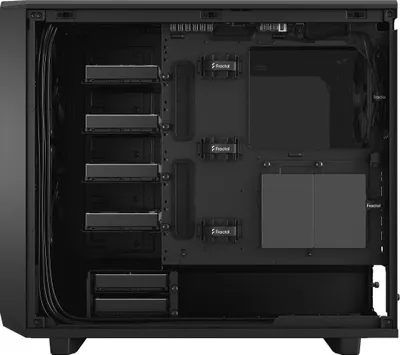 Kasë Fractal Design Meshify 2 Compact TG Dark Tint, e zezë, Midi Tower - 19